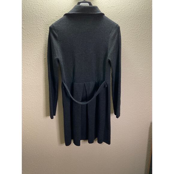 Hucenberd Women Heather Gray Merino Wool Cardigan/Coat Size S - Picture 4 of 5